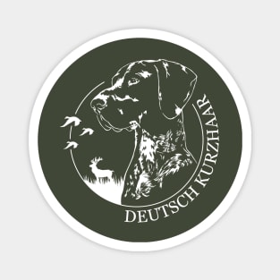 Deutsch Kurzhaar dog portrait Magnet